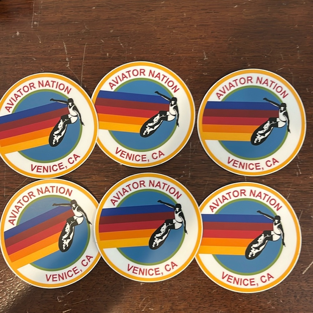 6 aviator nation Venice stickers rare
